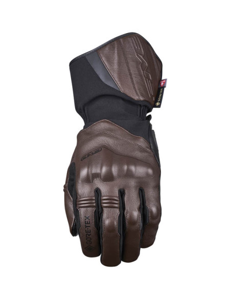 Gants moto Hiver Five WFX Skin Evo GTX - Marron
