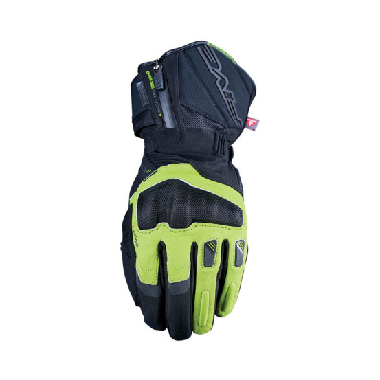 Gants moto Hiver Five WFX1 Evo WP - Noir Jaune Fluo