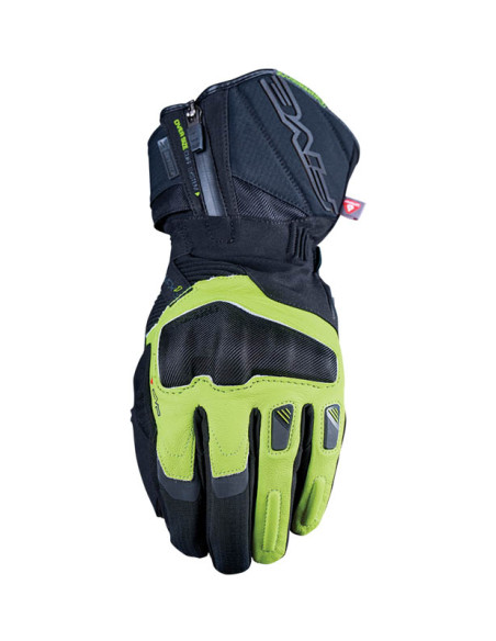 Gants moto Hiver Five WFX1 Evo WP - Noir Jaune Fluo