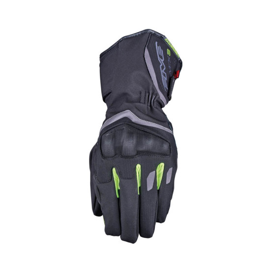 Gants moto Hiver Five WFX3 Evo WP - Noir Jaune Fluo