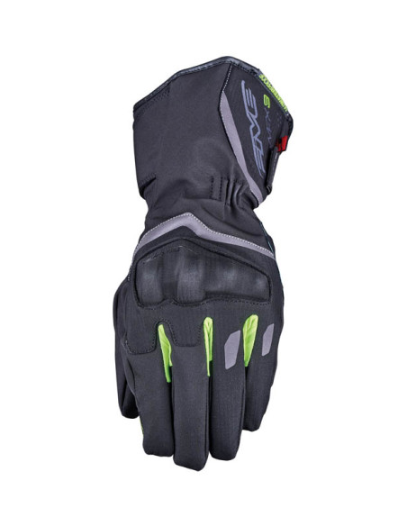 Gants moto Hiver Five WFX3 Evo WP - Noir Jaune Fluo