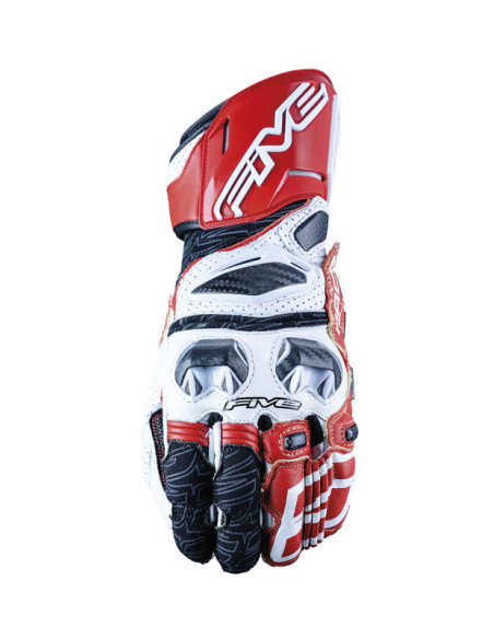 Gants moto Racing Performance Five RFX RACE - Blanc Rouge