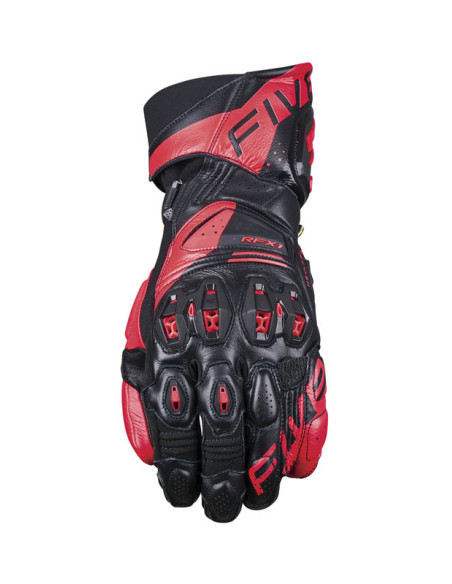 Gants moto Racing Performance Five RFX1 Evo - Noir Rouge Fluo