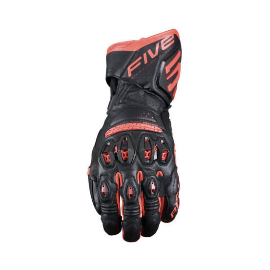 Gants moto Racing Performance Five RFX3 Evo - Noir Rouge Fluo