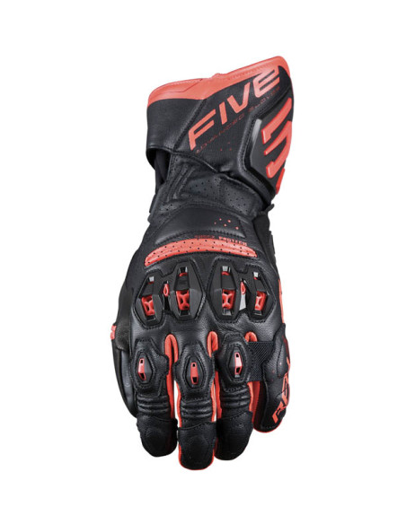 Gants moto Racing Performance Five RFX3 Evo - Noir Rouge Fluo