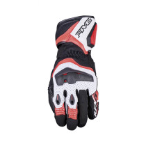 Gants moto Racing Sport Five RFX4 Evo Airflow - Blanc Rouge Fluo