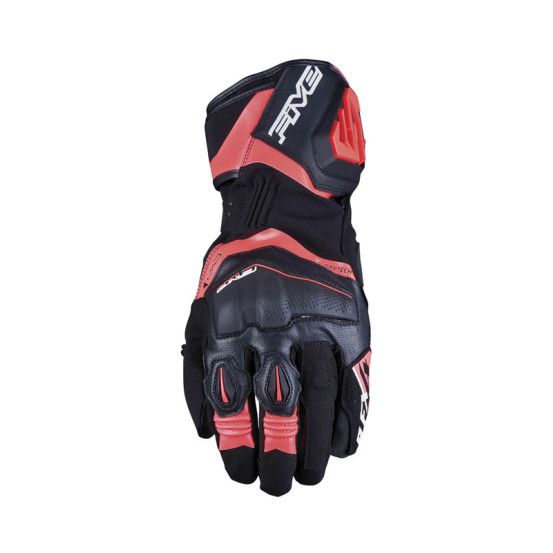 Gants moto Racing Waterproof Five RFX4 Evo WP - Noir Rouge Fluo