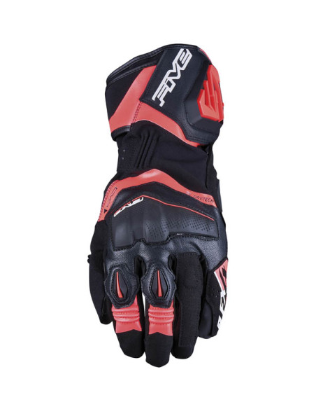 Gants moto Racing Waterproof Five RFX4 Evo WP - Noir Rouge Fluo