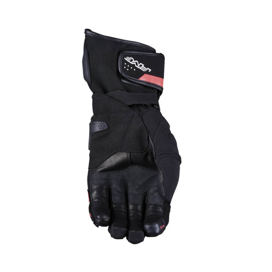 Gants moto Racing Waterproof Five RFX4 Evo WP - Noir Rouge Fluo