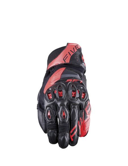 Gants moto Route Performance Five SF1 Evo - Noir Rouge Fluo
