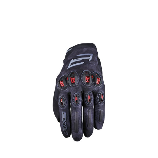 Gants moto Route Performance Five Stunt Evo 2 - Camo Noir Rouge