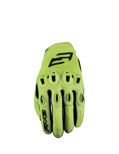 Gants moto Route Performance Five Stunt Evo 2 - Jaune Fluo