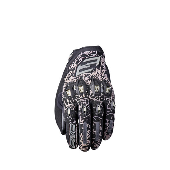 Gants moto Route Performance Five Stunt Evo 2 - Noir Graffiti Glow