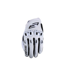 Gants moto Route Performance Five Stunt Evo 2 Cuir - Blanc
