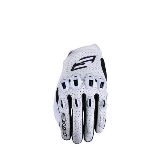 Gants moto Route Performance Five Stunt Evo 2 Cuir - Blanc
