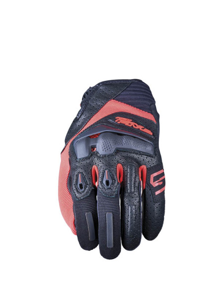 Gants moto Route Sport Five RS1 - Noir Rouge Fluo