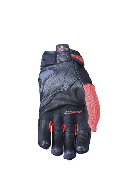 Gants moto Route Sport Five RS1 - Noir Rouge Fluo