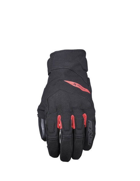 Gants moto Route Waterproof Five Boxer Evo WP - Noir Rouge Fluo