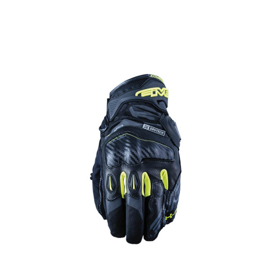 Gants moto Route Waterproof Five X-RIDER WP - Noir Jaune Fluo