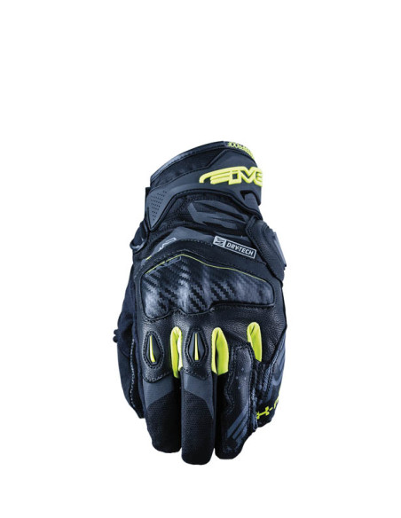 Gants moto Route Waterproof Five X-RIDER WP - Noir Jaune Fluo