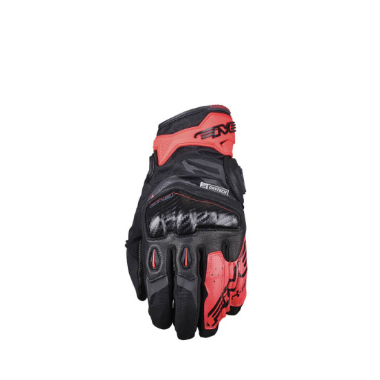 Gants moto Route Waterproof Five X-RIDER WP - Noir Rouge Fluo