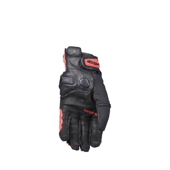 Gants moto Route Waterproof Five X-RIDER WP - Noir Rouge Fluo