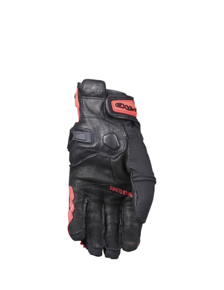 Gants moto Route Waterproof Five X-RIDER WP - Noir Rouge Fluo