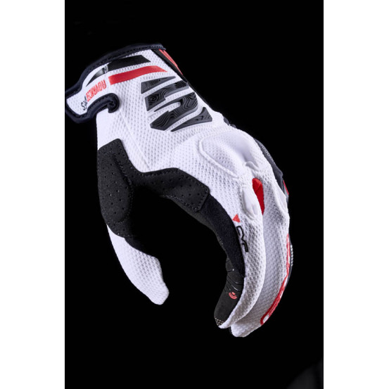 Gants Cross Five E2 - Blanc Noir Rouge
