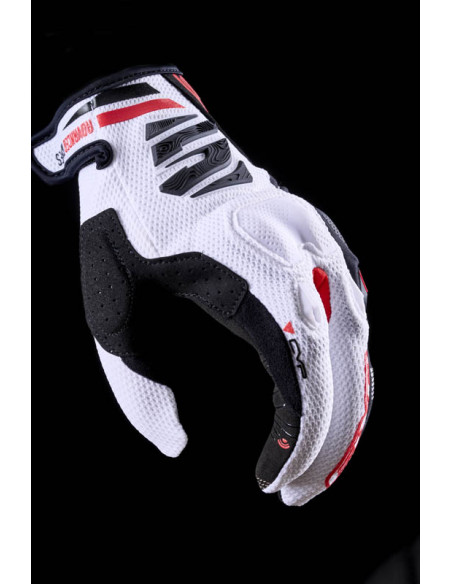 Gants Cross Five E2 - Blanc Noir Rouge