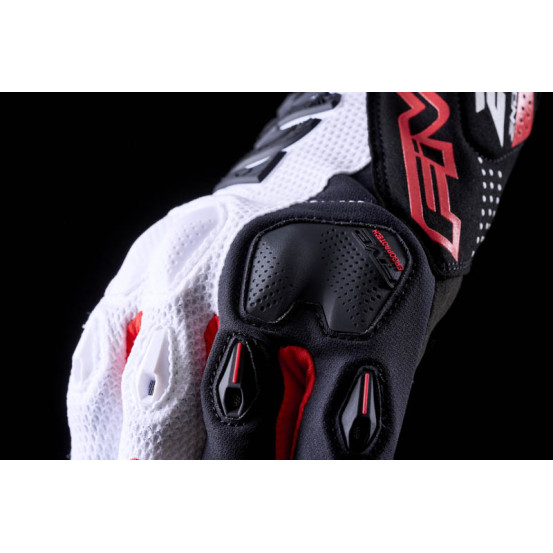 Gants Cross Five E2 - Blanc Noir Rouge