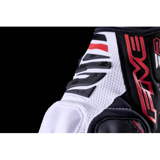 Gants Cross Five E2 - Blanc Noir Rouge