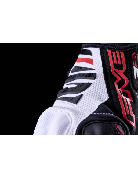 Gants Cross Five E2 - Blanc Noir Rouge
