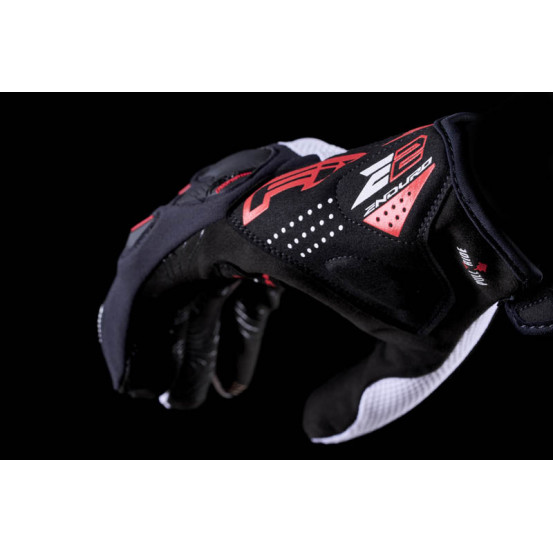 Gants Cross Five E2 - Blanc Noir Rouge