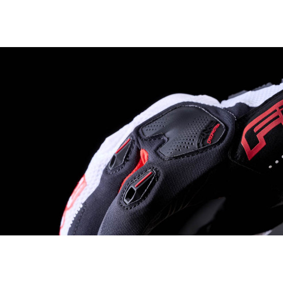 Gants Cross Five E2 - Blanc Noir Rouge