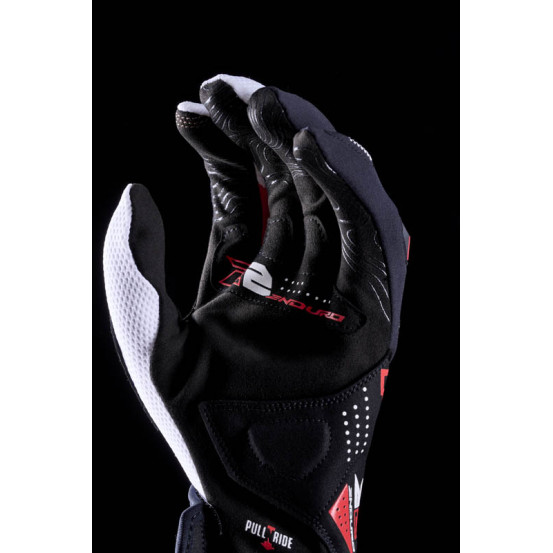 Gants Cross Five E2 - Blanc Noir Rouge