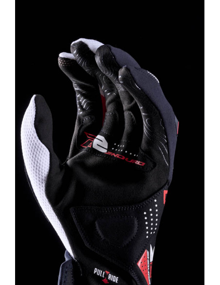 Gants Cross Five E2 - Blanc Noir Rouge