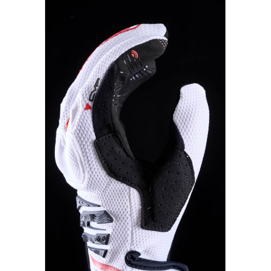 Gants Cross Five E2 - Blanc Noir Rouge