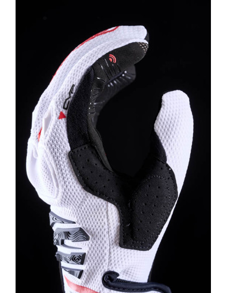 Gants Cross Five E2 - Blanc Noir Rouge