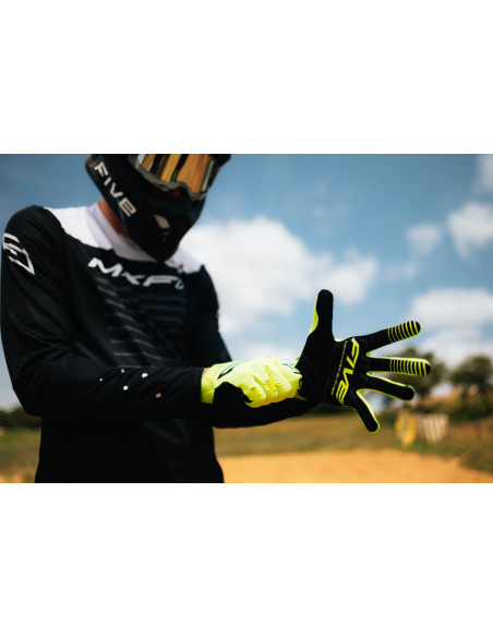 Gants Cross Five MXF1 Evo - Jaune Fluo