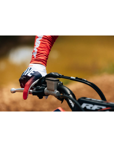 Gants Cross Five MXF2 Evo Split - Blanc Rouge Bleu