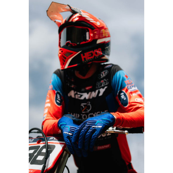 Gants Cross Five MXF3 Evo - Bleu