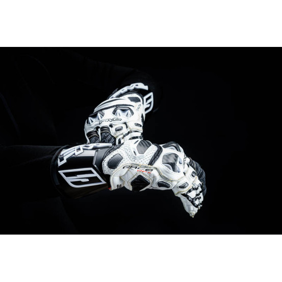 Gants moto Racing Performance Five RFX RACE - Blanc Noir