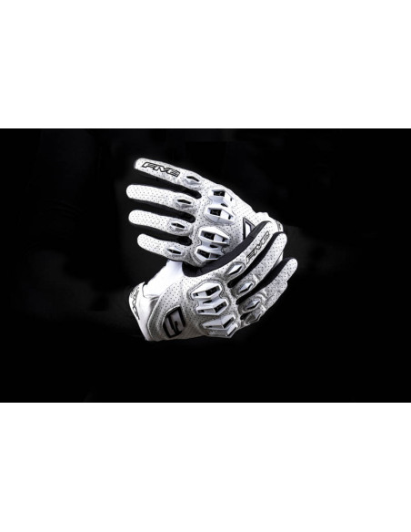 Gants moto Route Performance Five Stunt Evo 2 Cuir - Blanc