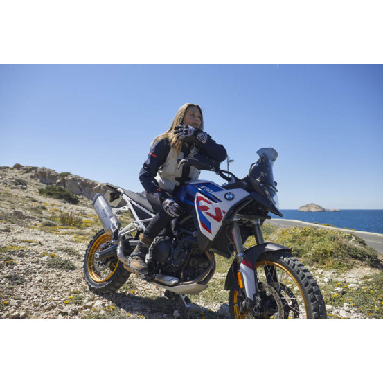 Gants moto femme Adventure Five TFX2 WP - Gris Rose