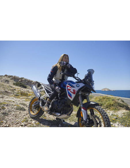 Gants moto femme Adventure Five TFX2 WP - Gris Rose