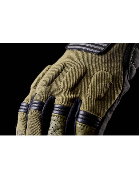 Gants moto Custom Five Scrambler - Kaki Noir