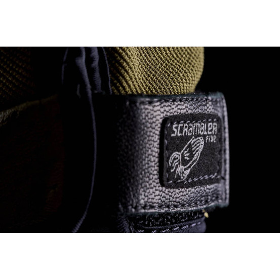 Gants moto Custom Five Scrambler - Kaki Noir
