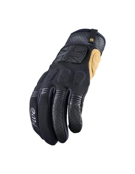 Gants moto Custom Five Scrambler - Noir Tan