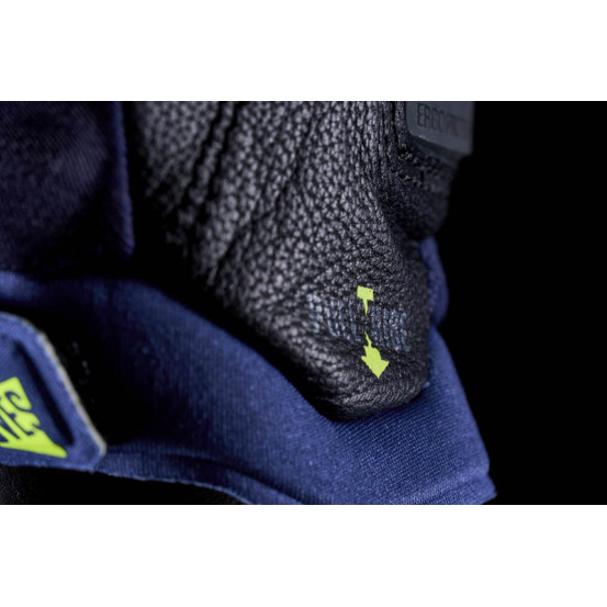 Gants moto Route Performance Five Stunt Evo 2 - Bleu Nuit Jaune Fluo