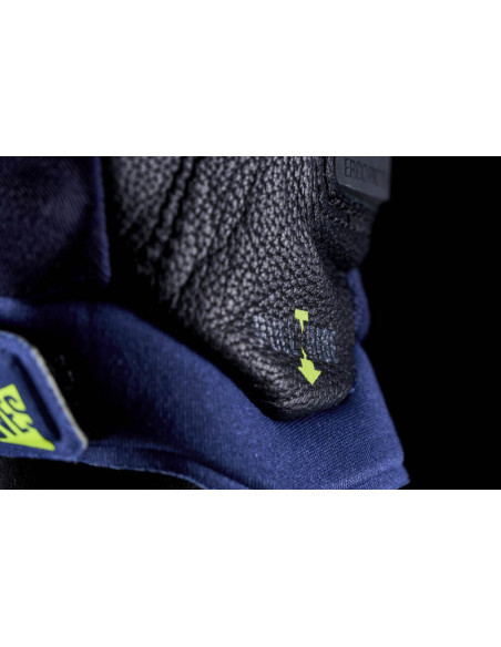 Gants moto Route Performance Five Stunt Evo 2 - Bleu Nuit Jaune Fluo